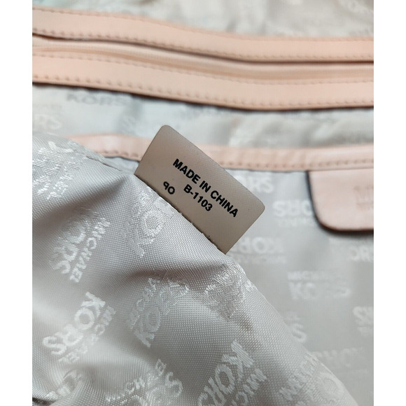 Michael Kors Jet Set Taupe Leather Pockets Double Handle Tote Shoulder Bag - Picture 14 of 14